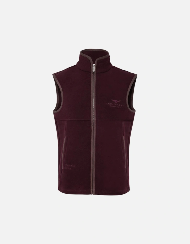 Longhorn Gilet Rutland Burgundy