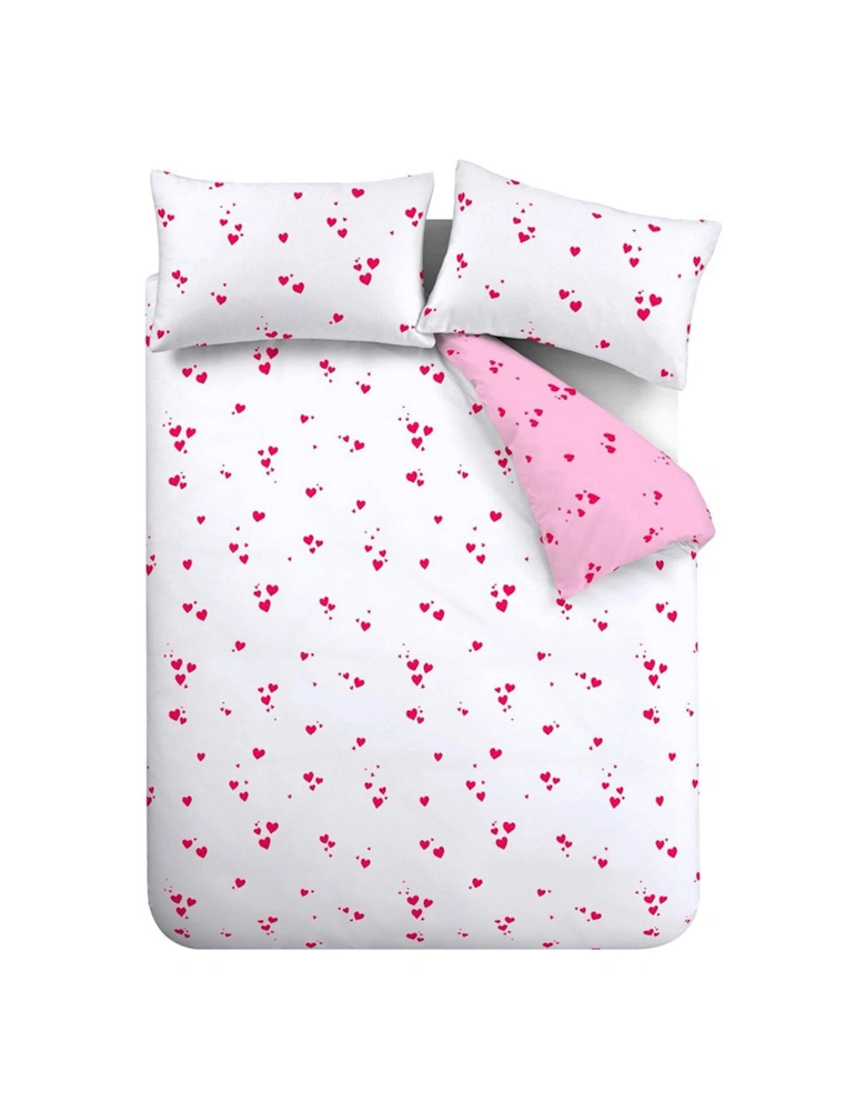 Seersucker Heart Duvet Cover Set