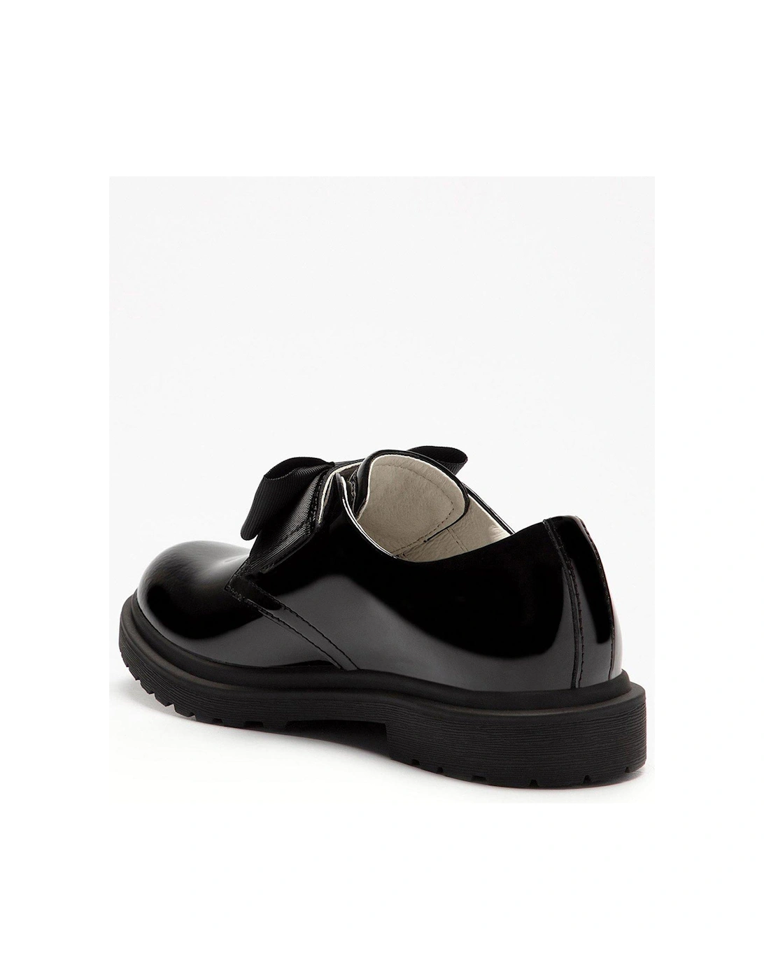 Miss Lk Faye Bow School Shoe - Black
