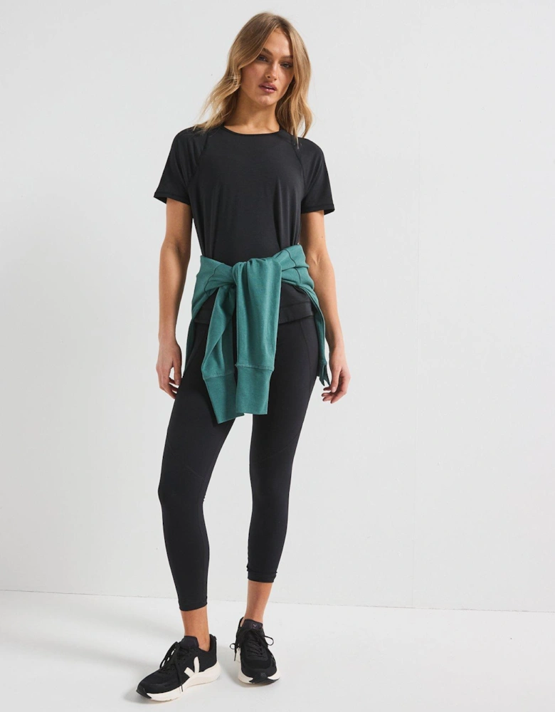 Womens Training Breathe Easy Short Sleeve Top - Black