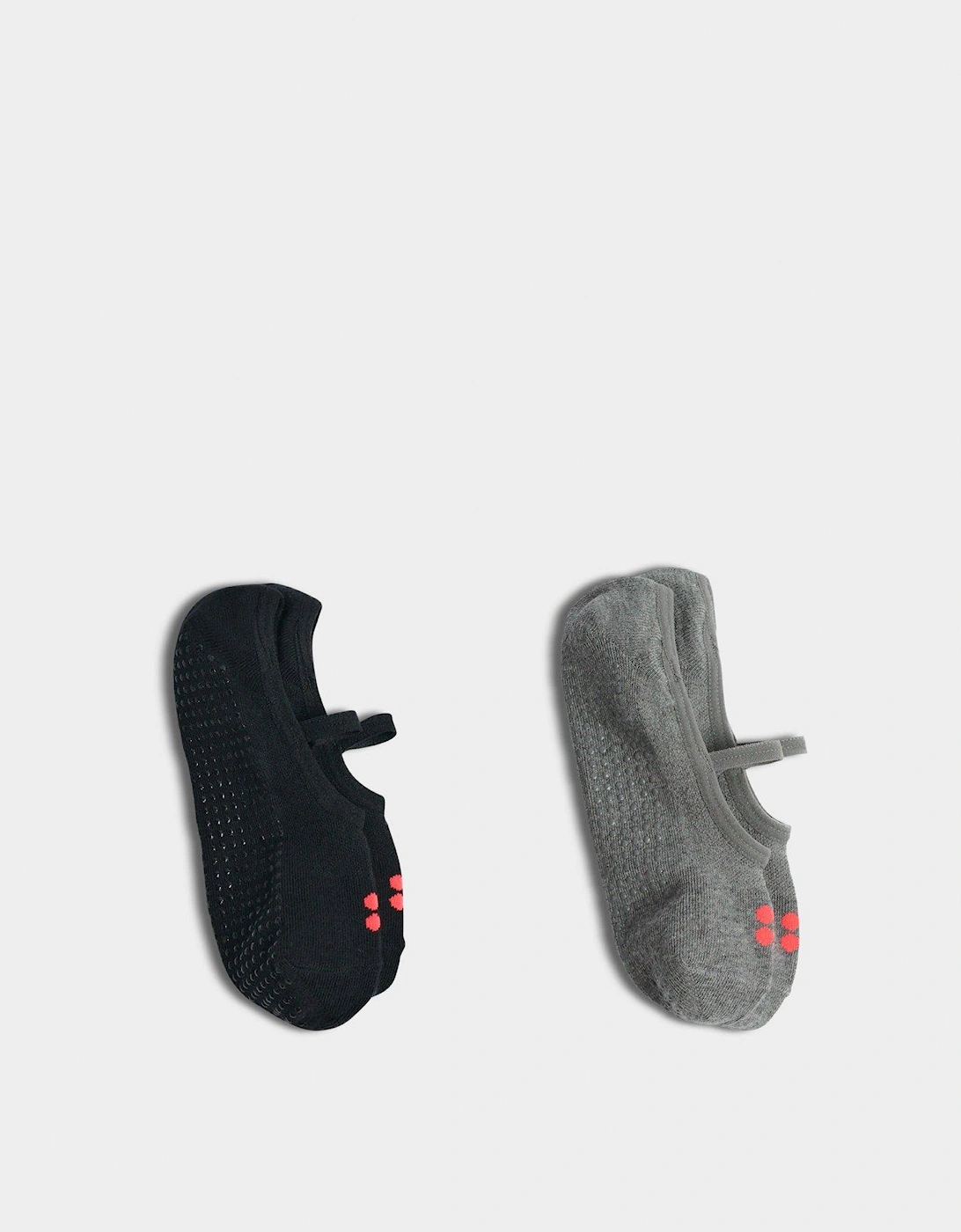 Womens Training Pilates Socks - 2 pack - Black