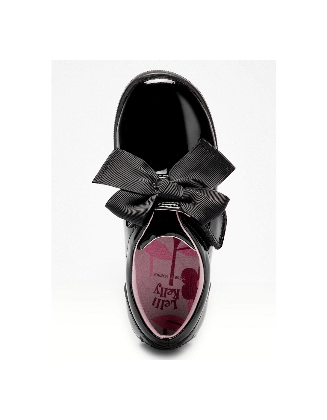 Elizabeth Bow School Shoe - Black