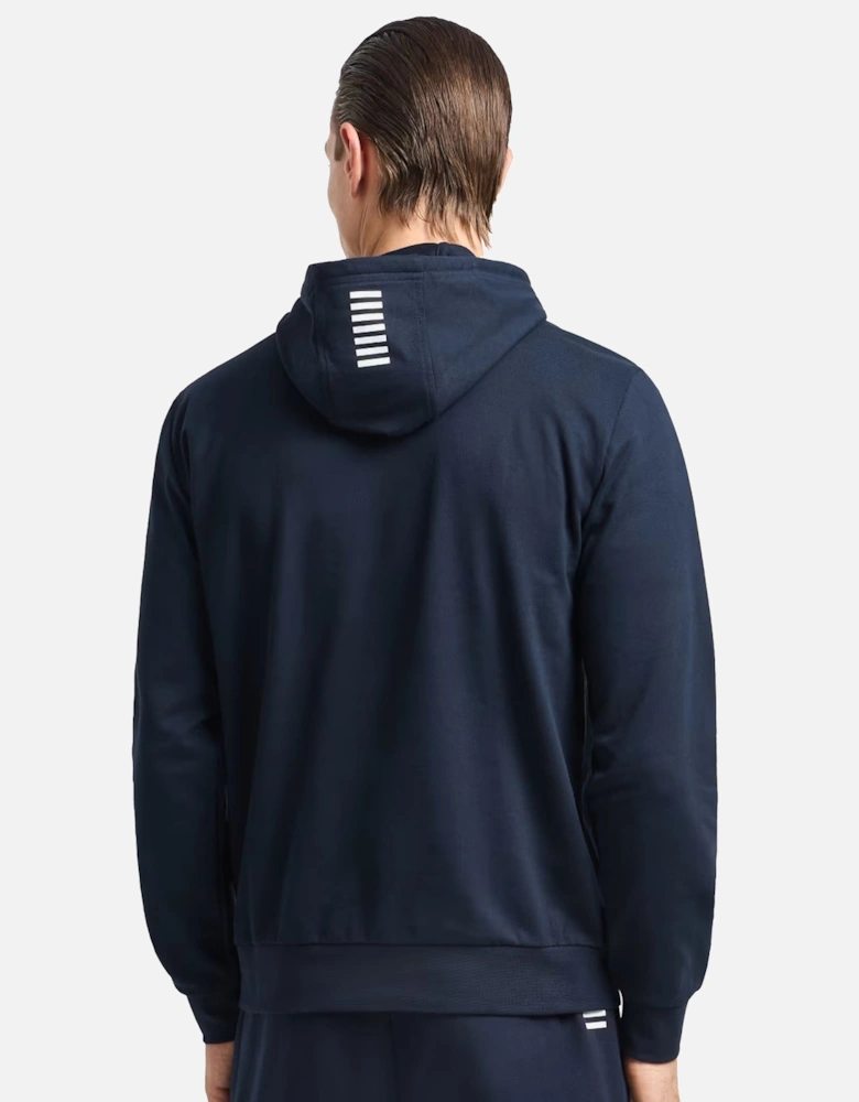 Emporio Armani Core Identity Hooded Sweatshirt Armani Blue