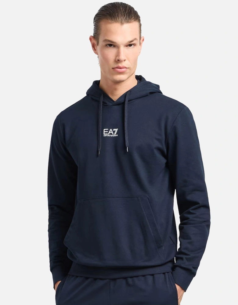 Emporio Armani Core Identity Hooded Sweatshirt Armani Blue