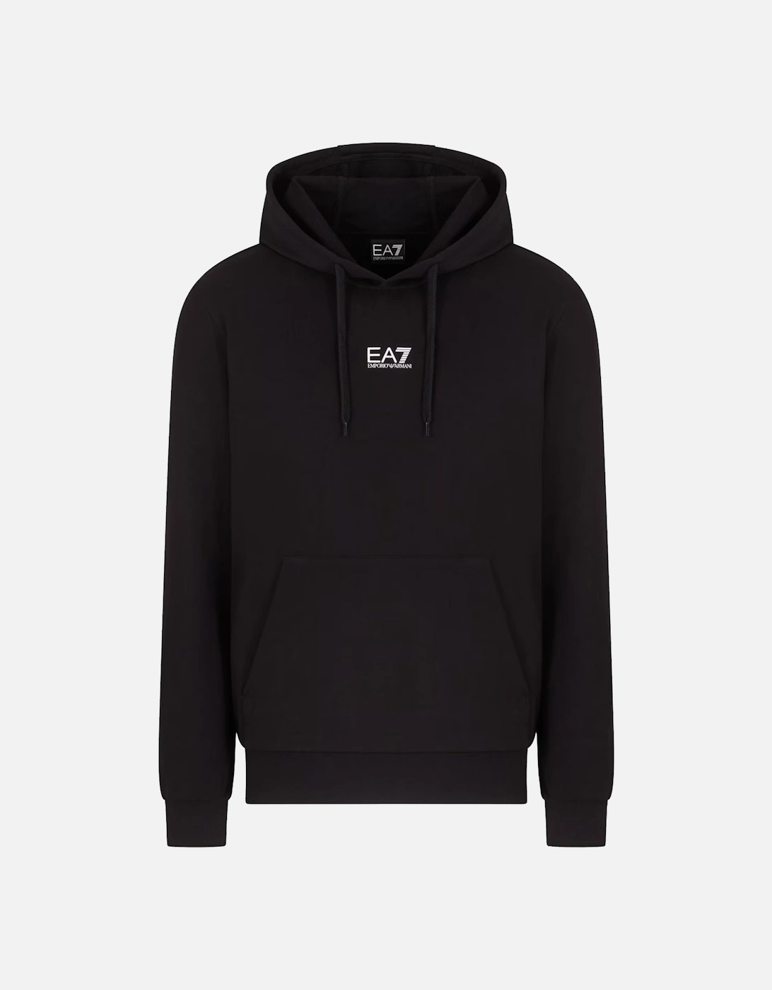 Emporio Armani Core Identity Hooded Sweatshirt Black, 5 of 4