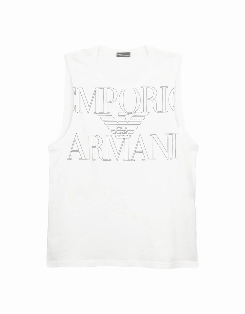 Bold Logo Vest, White