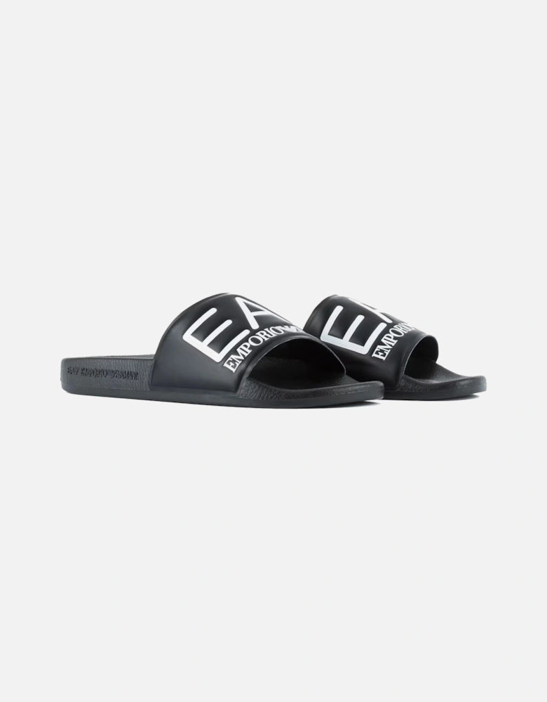 Emporio Armani Visibility Logo Slides Black/White