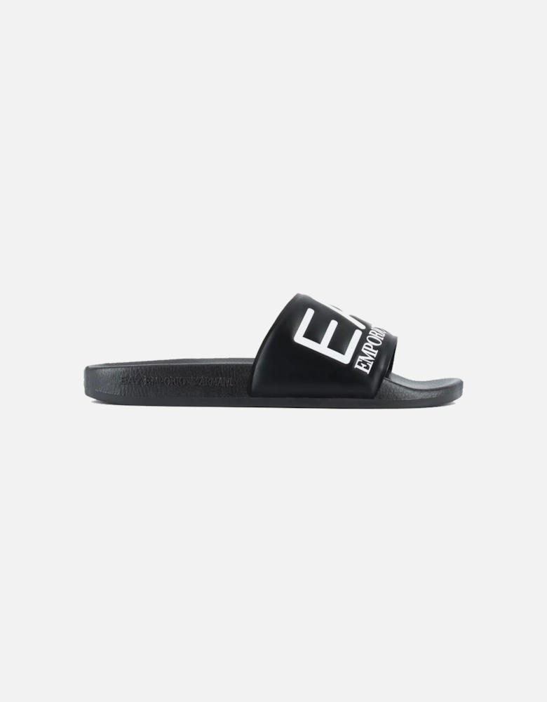 Emporio Armani Visibility Logo Slides Black/White