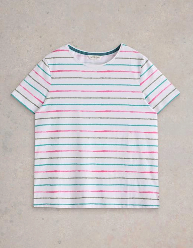 Women's Abbie Tee Regular White Multi