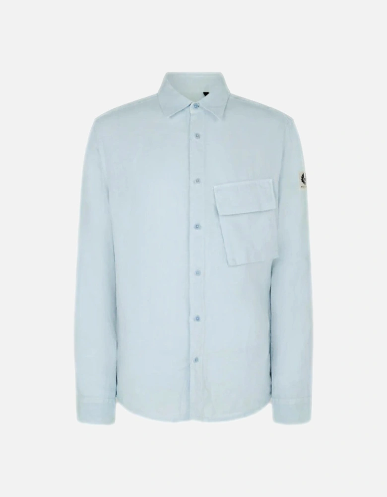 Scale LS Linen Shirt Sky Blue