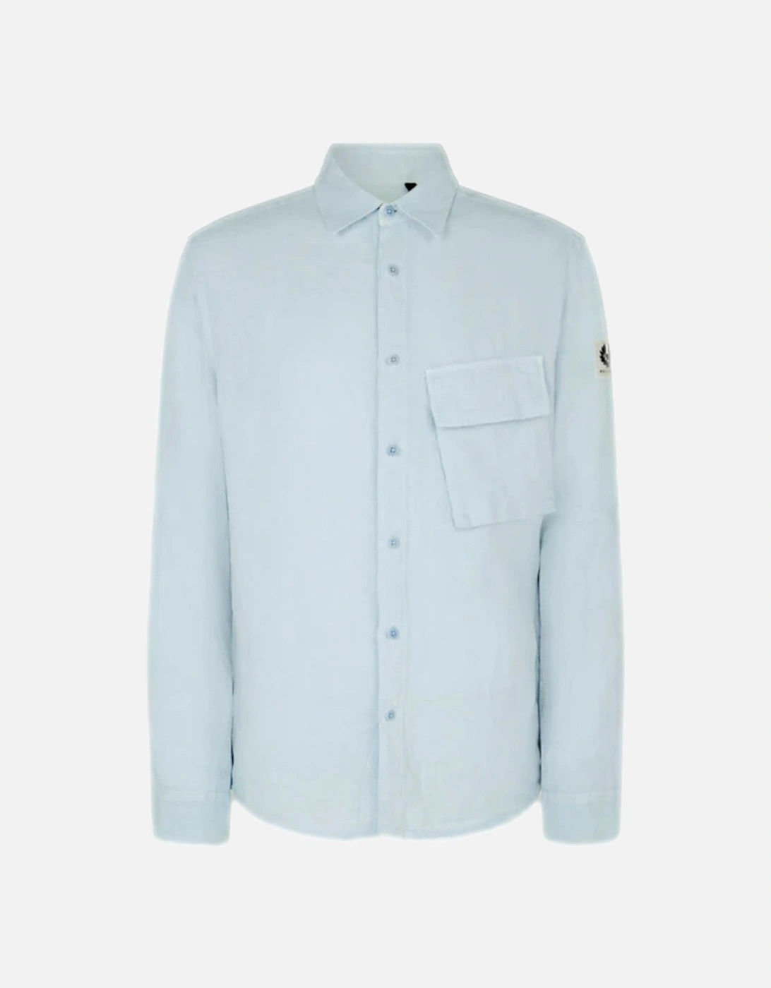 Scale LS Linen Shirt Sky Blue