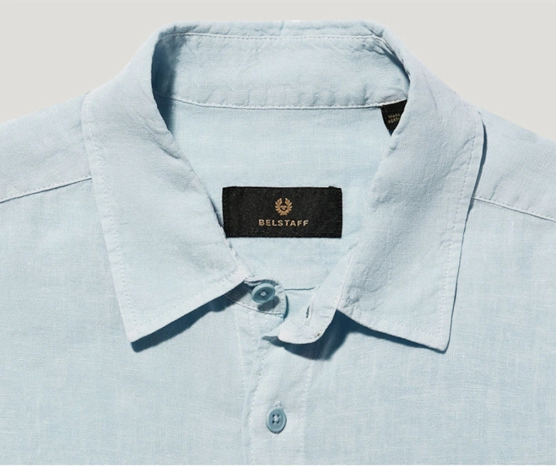 Scale LS Linen Shirt Sky Blue