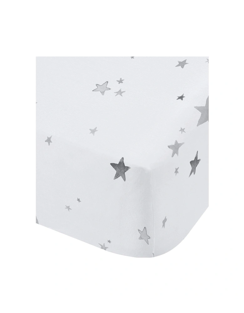 Grey Stars 100% Cotton Duvet Set