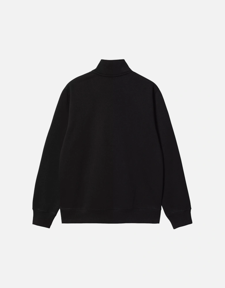 Chase Neck Zip Sweatshirt - Black/Gold