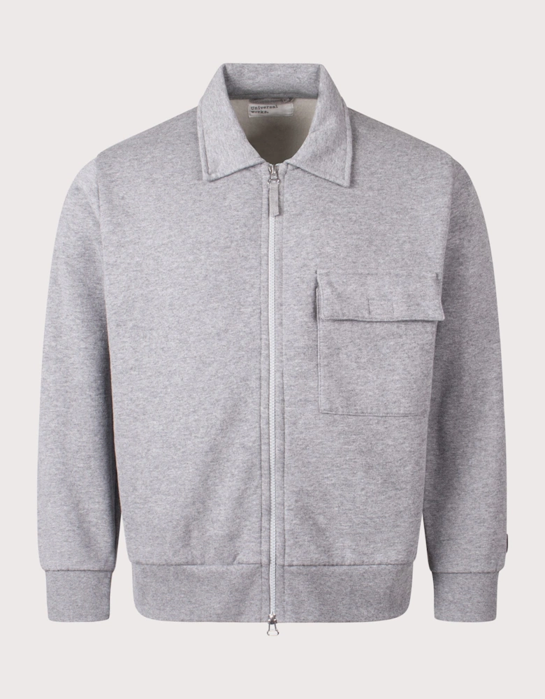 Relaxed Fit Tyler Zip Through Sweatshirt