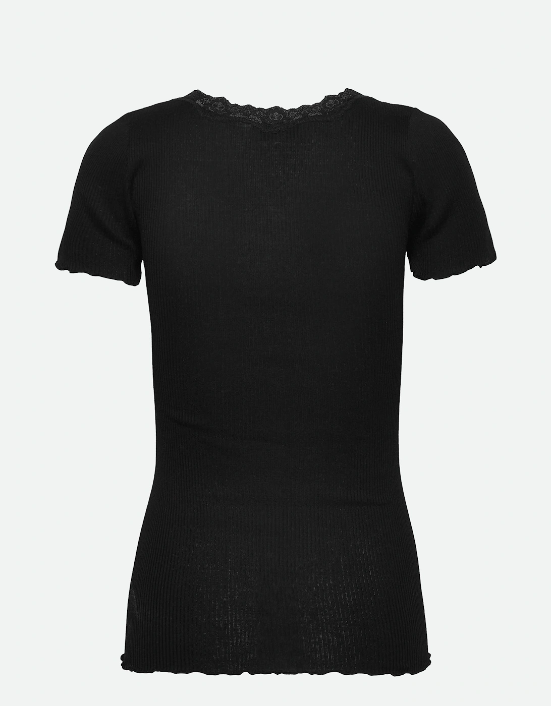 Beatha short sleeve regular O neck in black