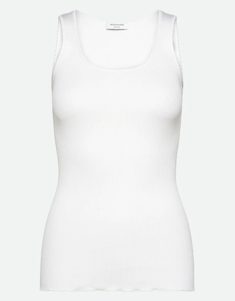 Beatha essential sleeveless top in new white