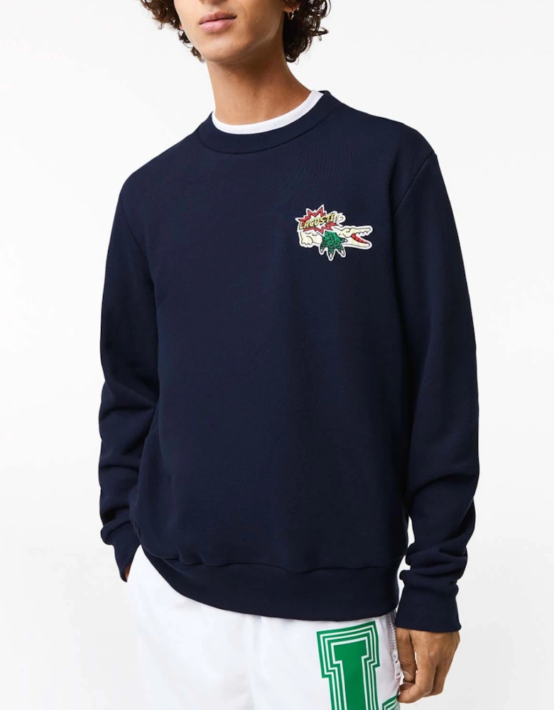 Holiday Badge Organic Cotton Sweatshirt