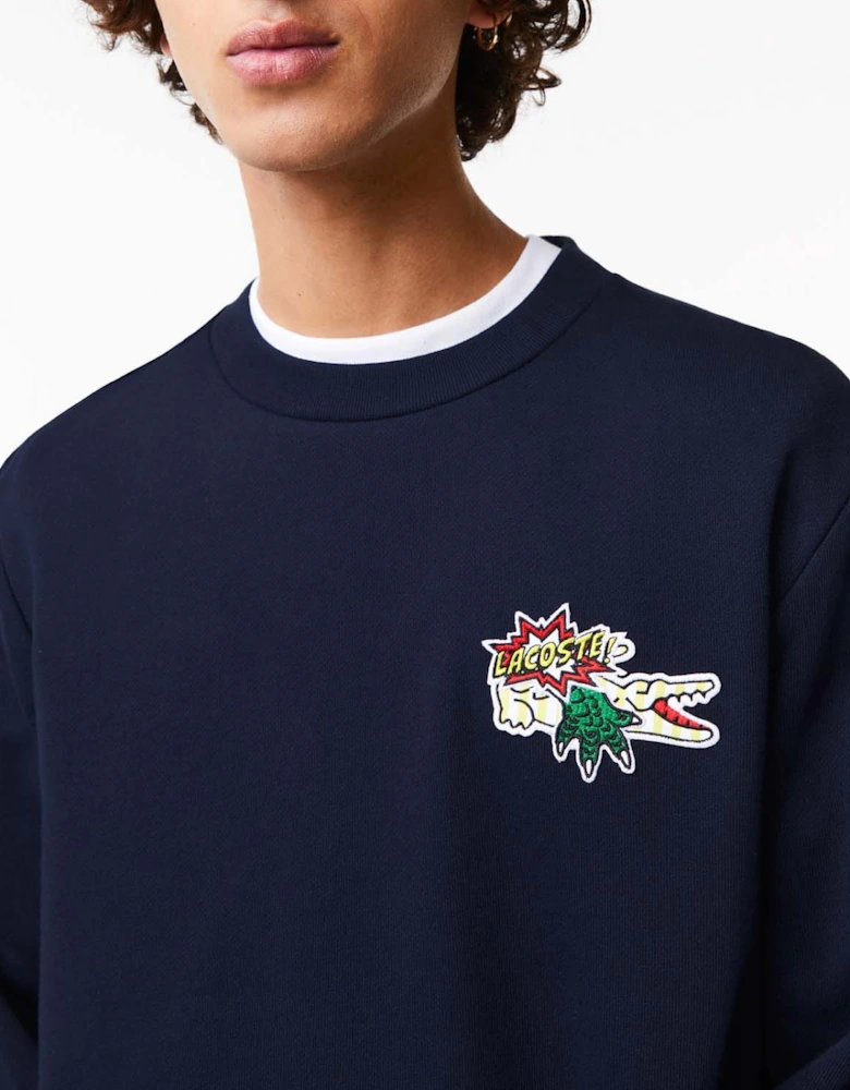 Holiday Badge Organic Cotton Sweatshirt