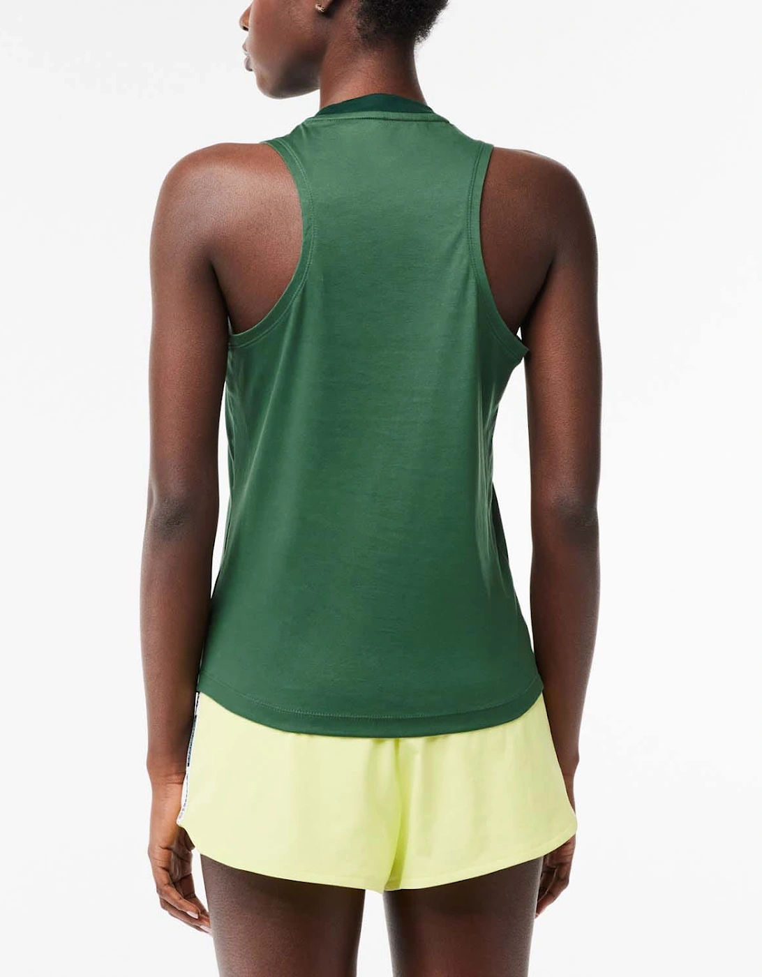 Contrast Stretch Cotton Sport Tank