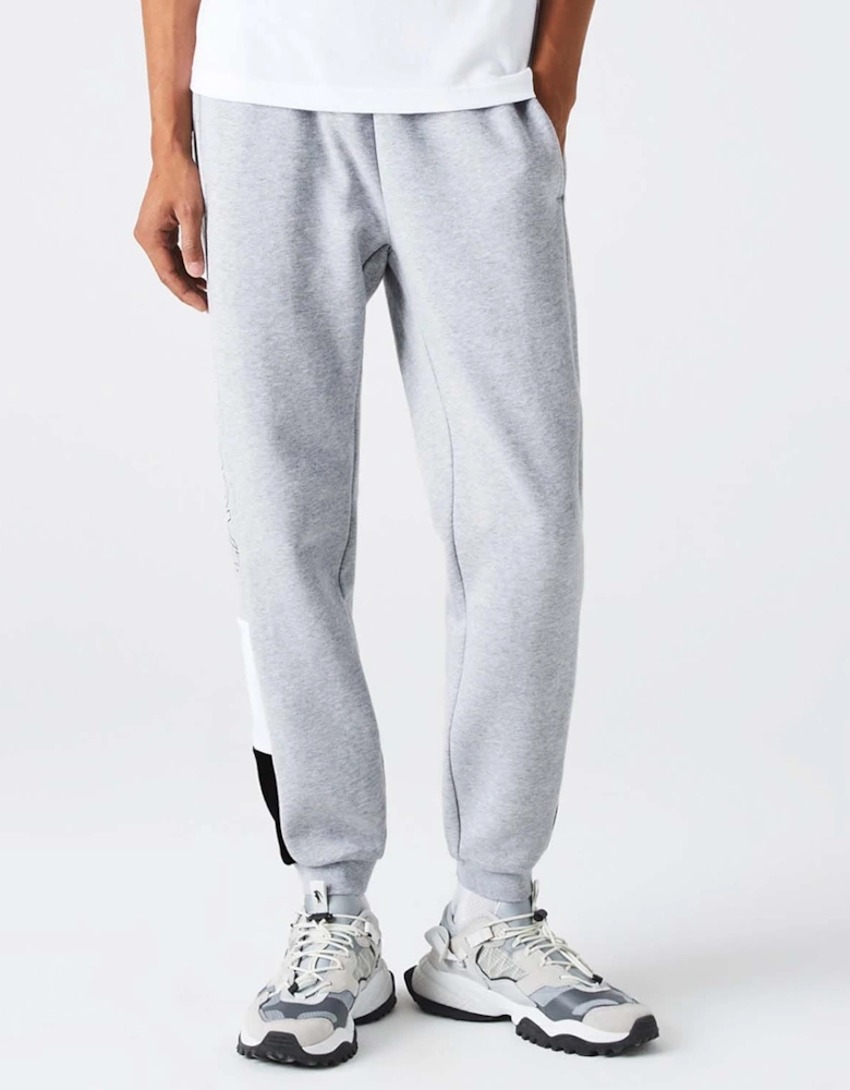 Mens Branded Colourblock Fleece Jog Pants