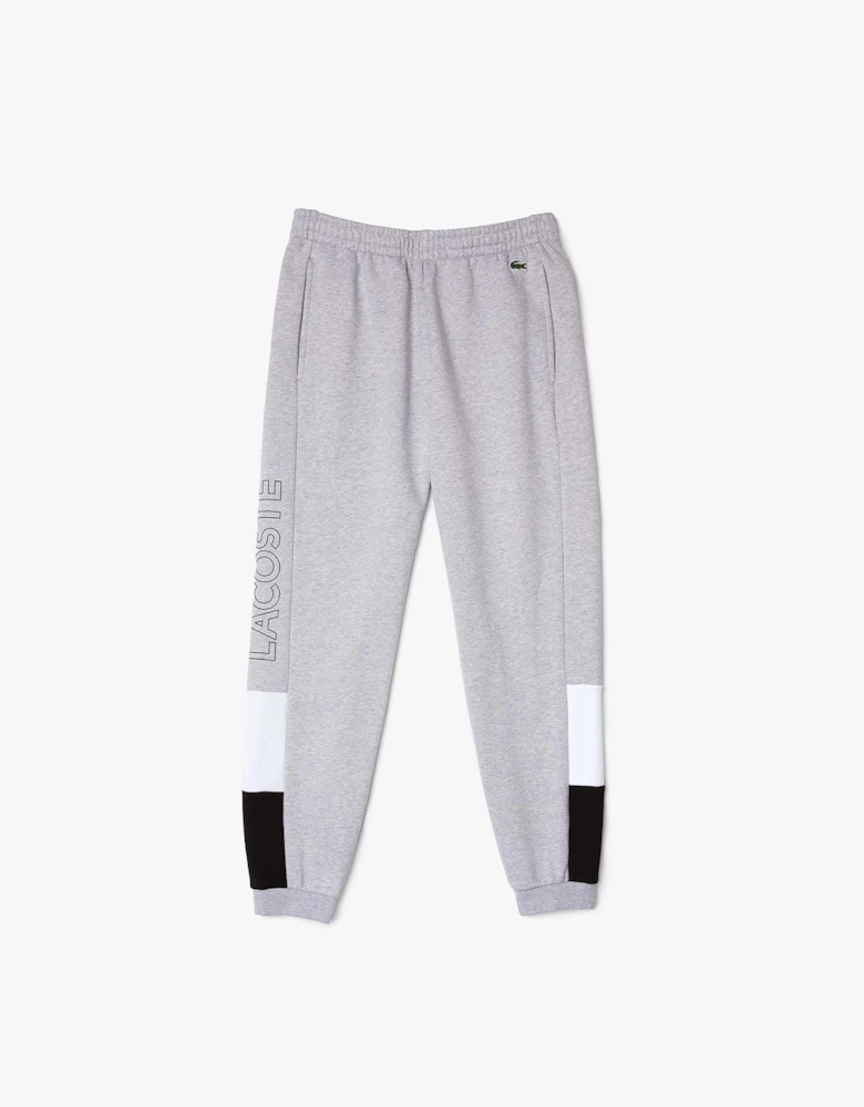 Mens Branded Colourblock Fleece Jog Pants