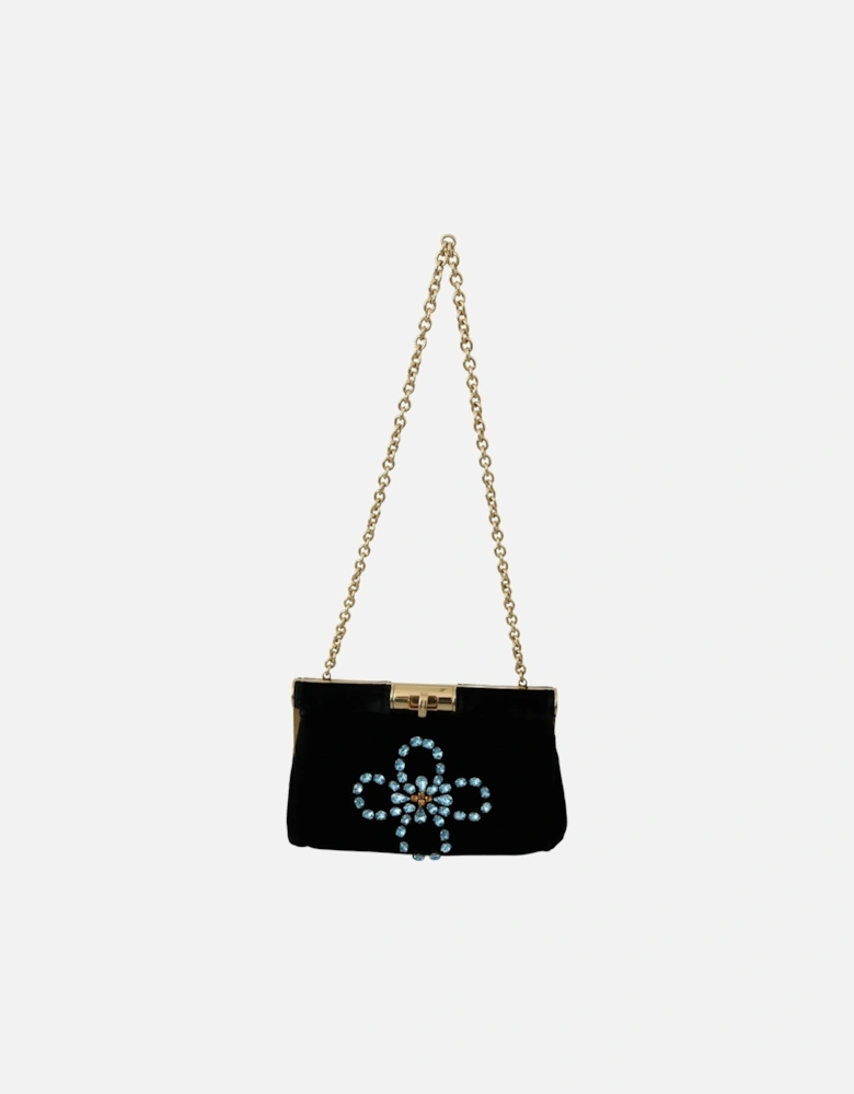 Luxurious Velvet Crossbody Party Bag Women - Black Crossbody Bags