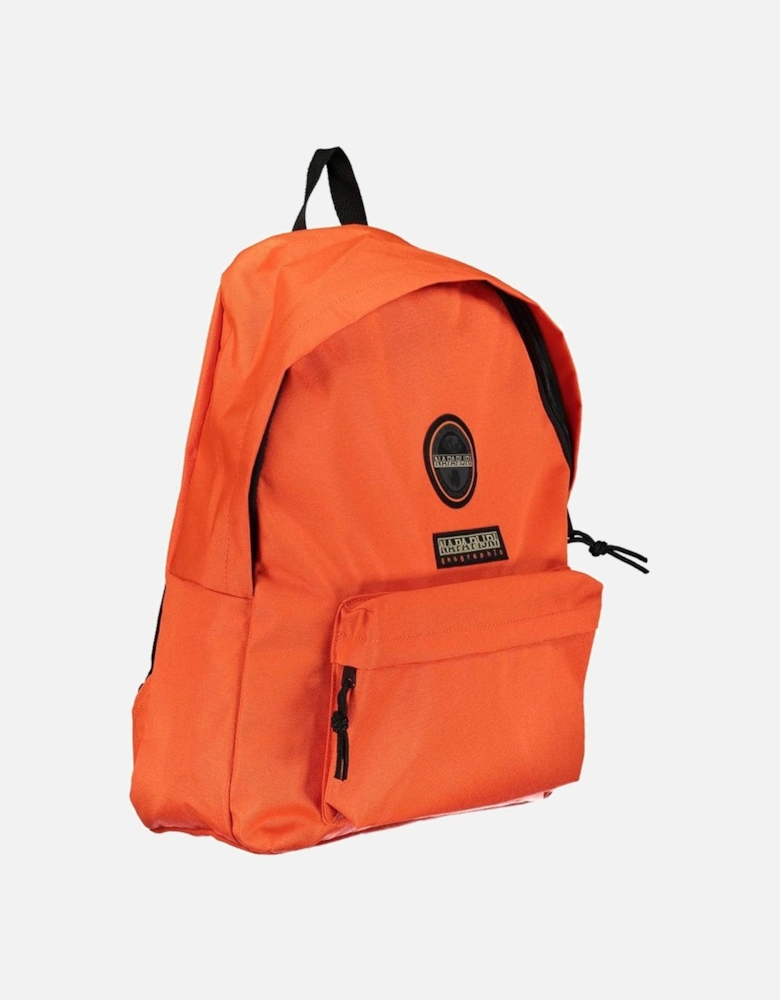 Leather Shoulder Bag with Gold Hardware Women - Orange Backpacks