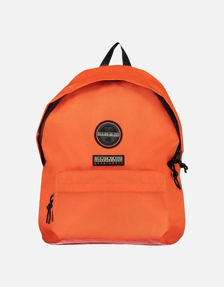 Leather Shoulder Bag with Gold Hardware Women - Orange Backpacks