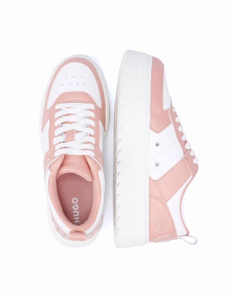 Hugo Lyssa Tennis Women's White/Pink Trainers