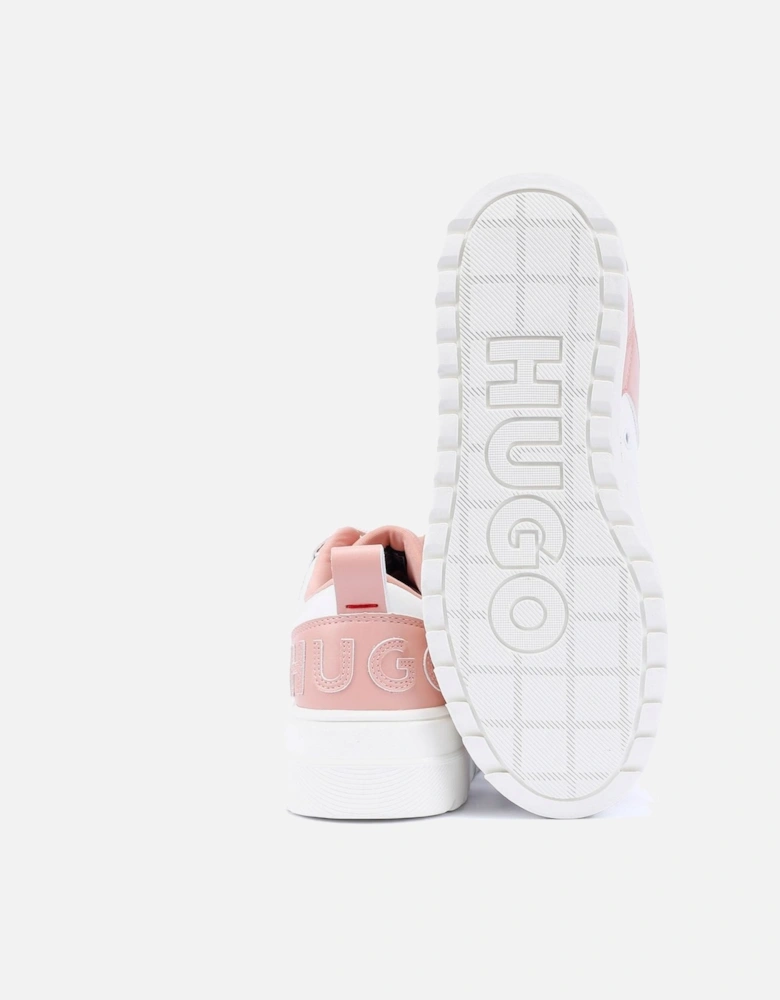 Hugo Lyssa Tennis Women's White/Pink Trainers