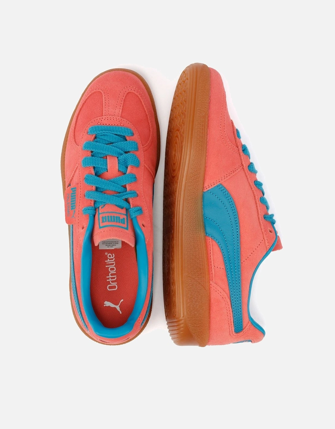 Palermo Leather Pink/Blue Trainers