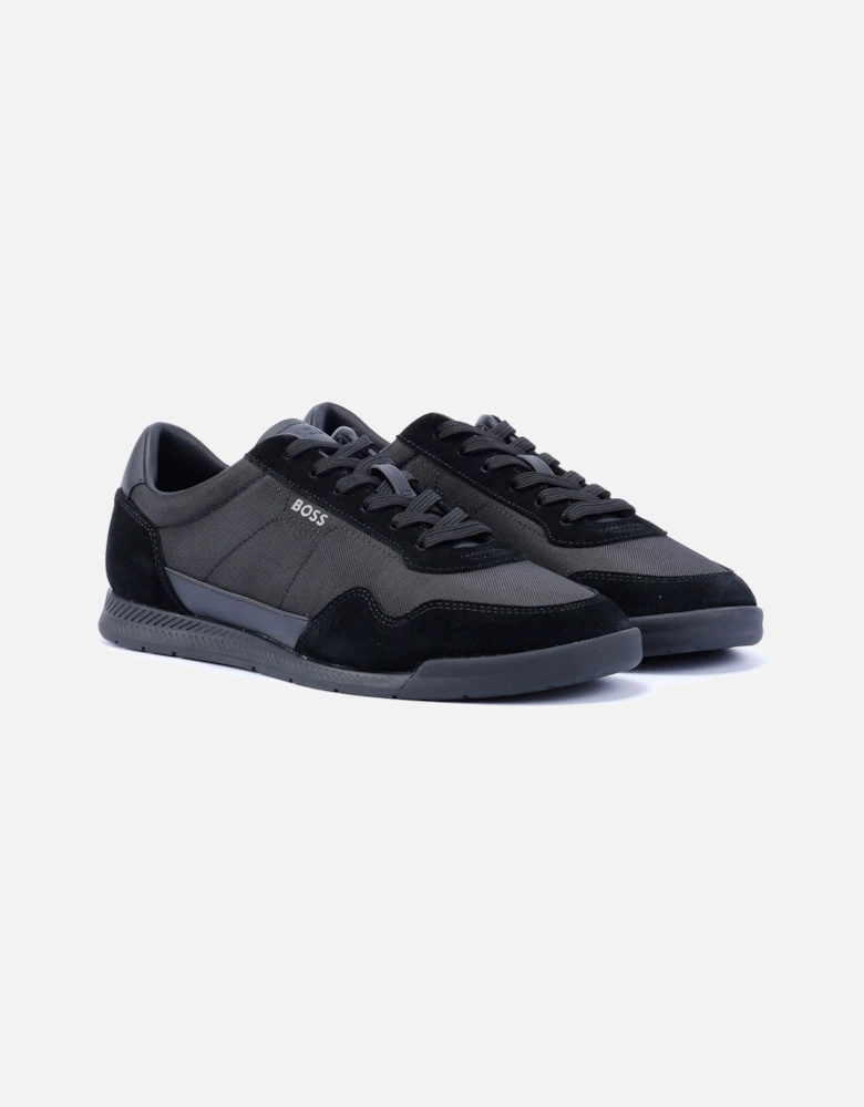 Boss Titanium Men's Black Trainers