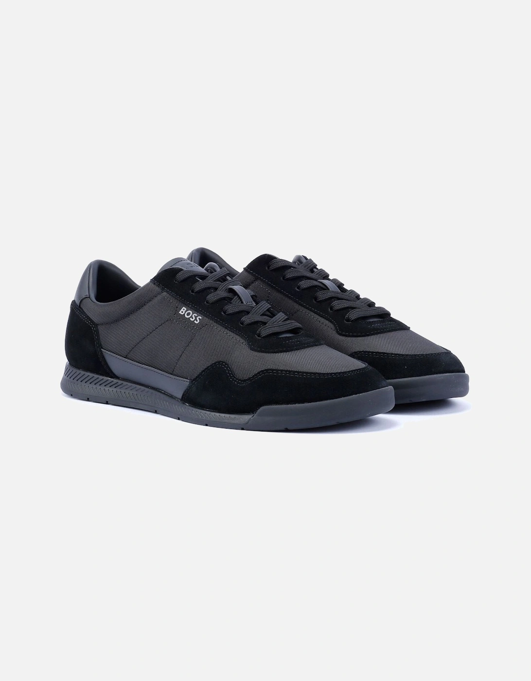 Boss Titanium Men's Black Trainers, 9 of 8