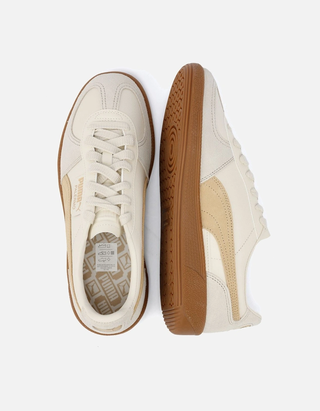 Palermo Leather Snow/Desert Dust Trainers