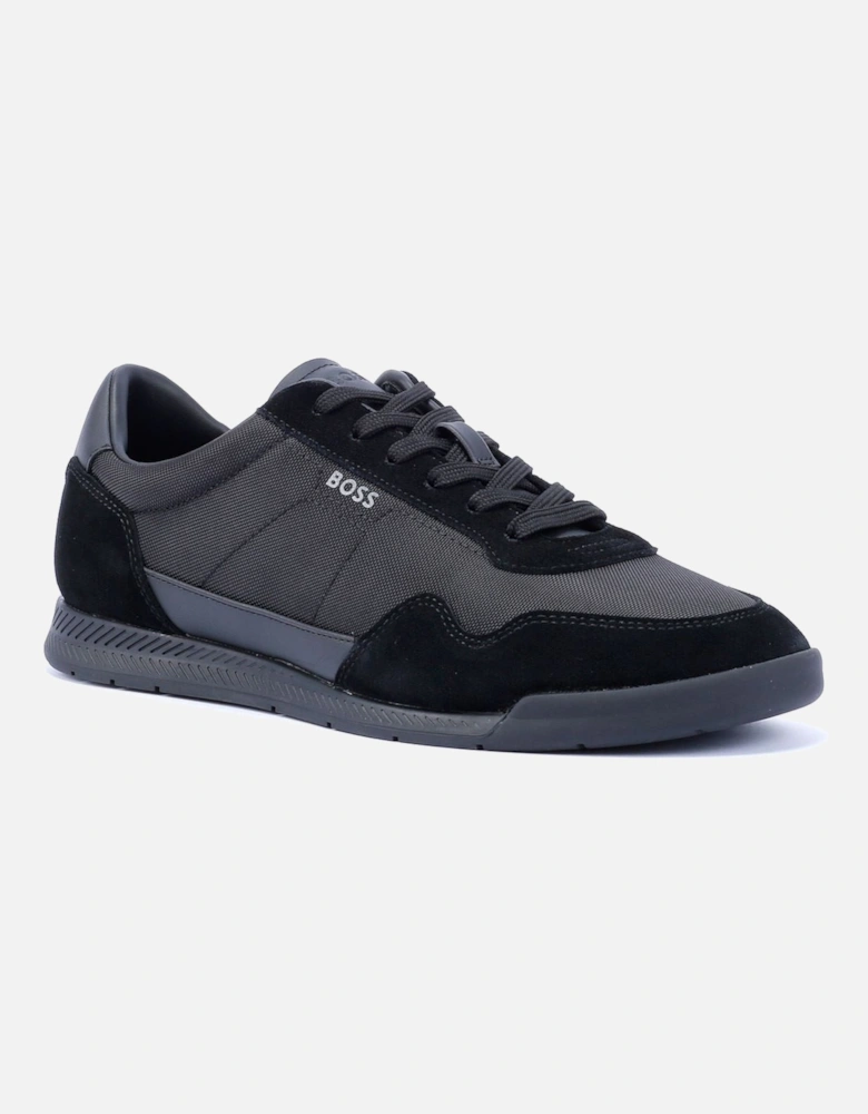 Boss Titanium Men's Black Trainers