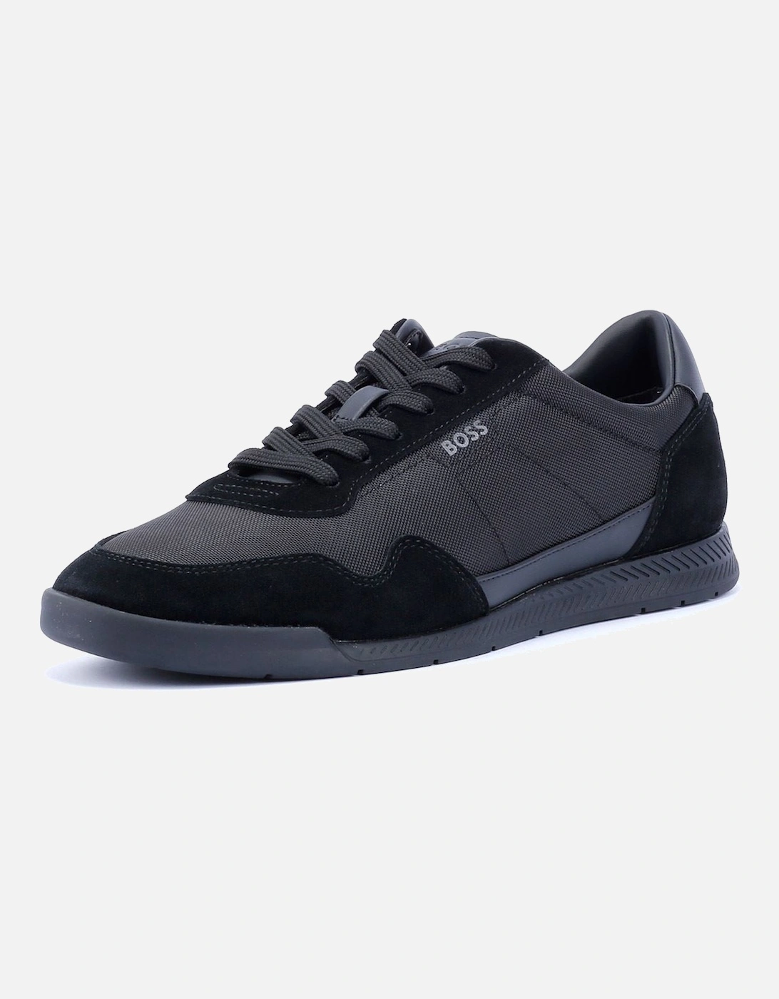 Boss Titanium Men's Black Trainers