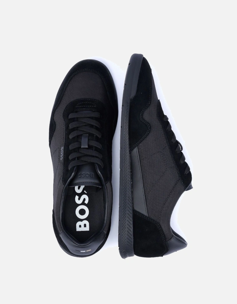 Boss Titanium Men's Black Trainers