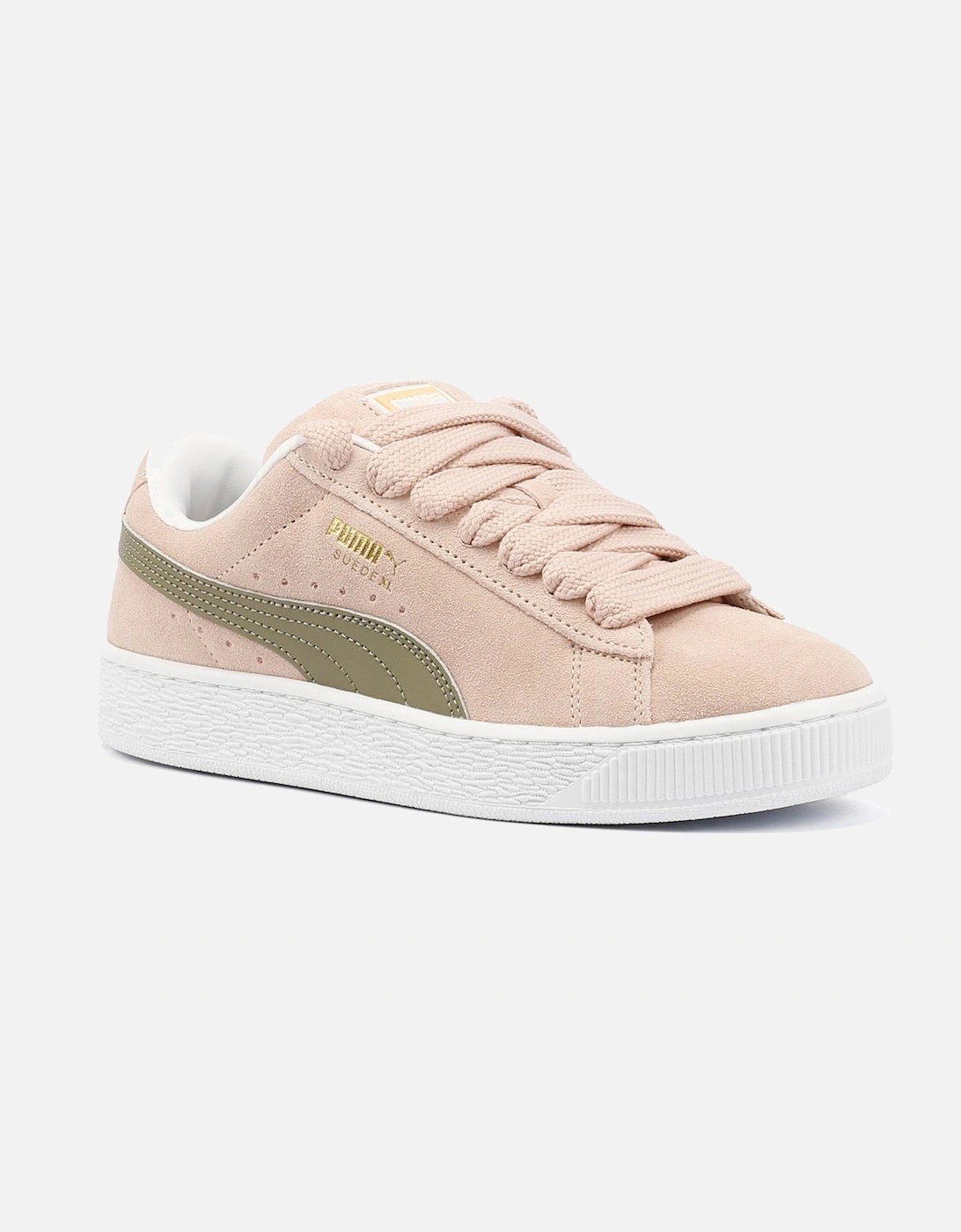 - 395205-55 UNISEX SUEDE XL ROSE QUARTZ/MOSS