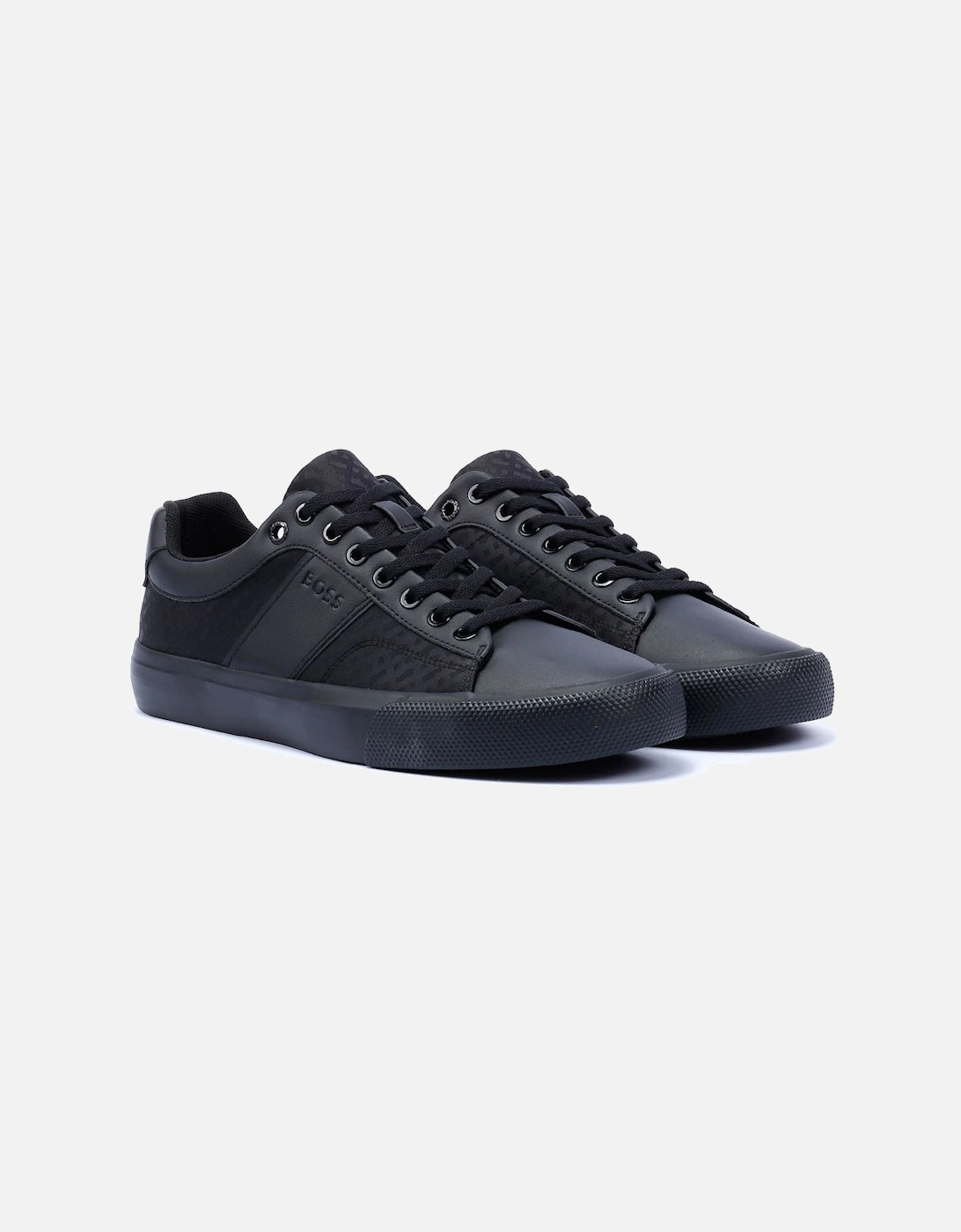 Boss Aiden Tennis Men's Black Trainers, 9 of 8