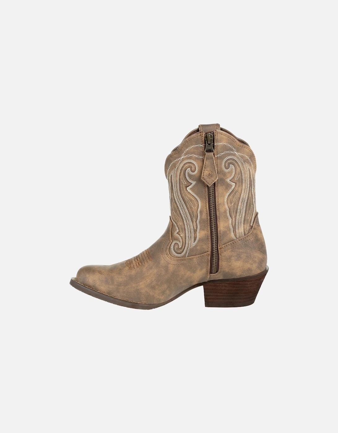 model Crush Shortie Boot Female in Driftwood