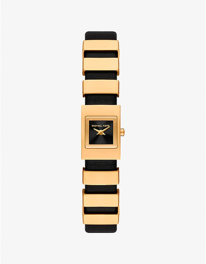 Mini Darrington Gold-Tone and Leather Watch