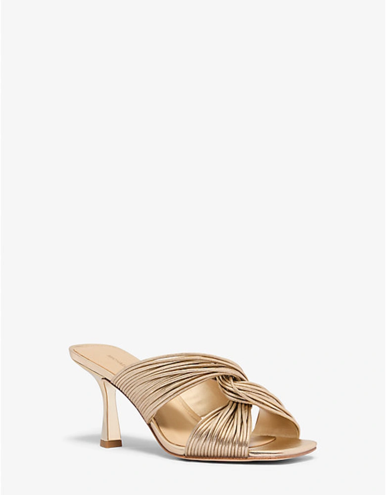 Alessia Metallic Mule Sandal