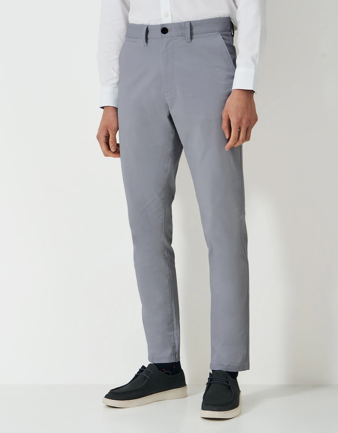 Men's Slim Chino Trouser Flint Grey, 6 of 5