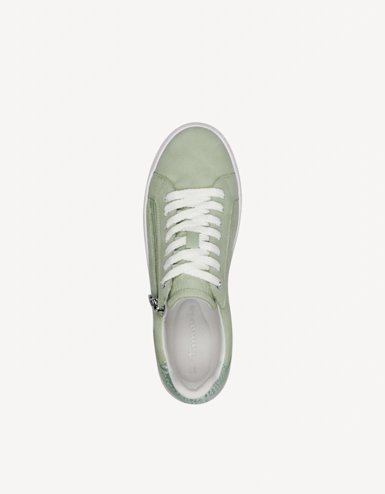 Women's 1-23313-41-760 Lace Up Trainer Mint