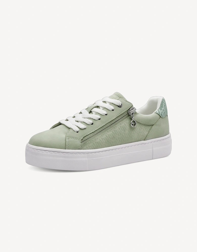 Women's 1-23313-41-760 Lace Up Trainer Mint