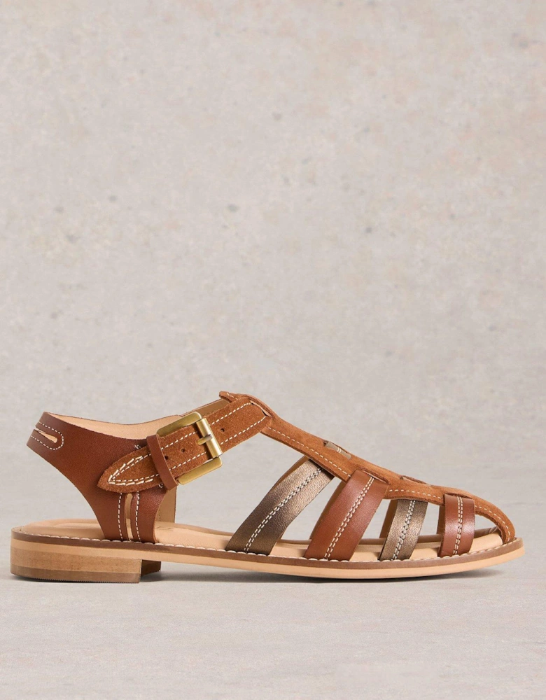 Zara Fisherman Sandal - Beige