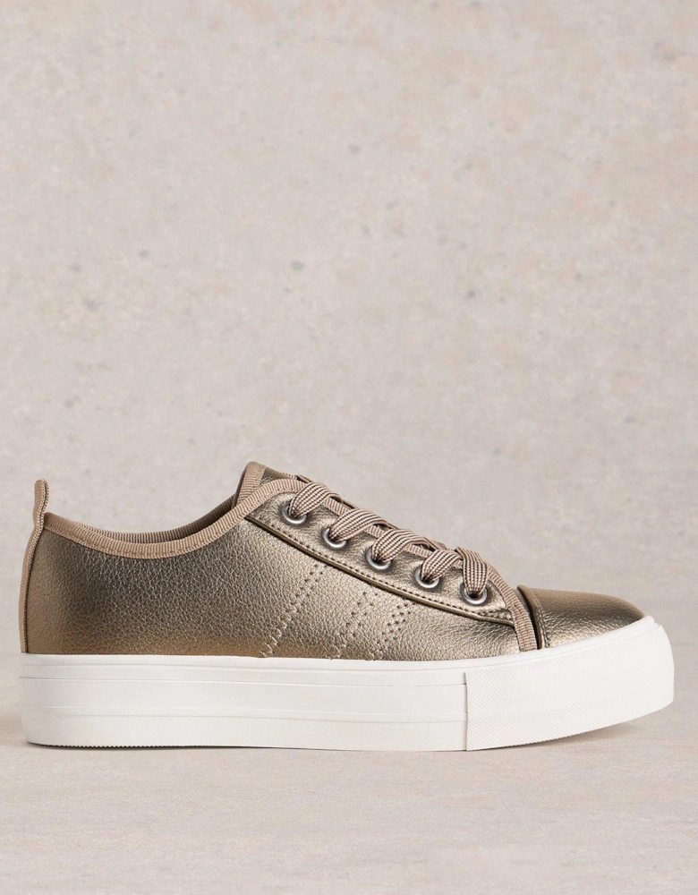 Pippa Flatform Trainer - Silver