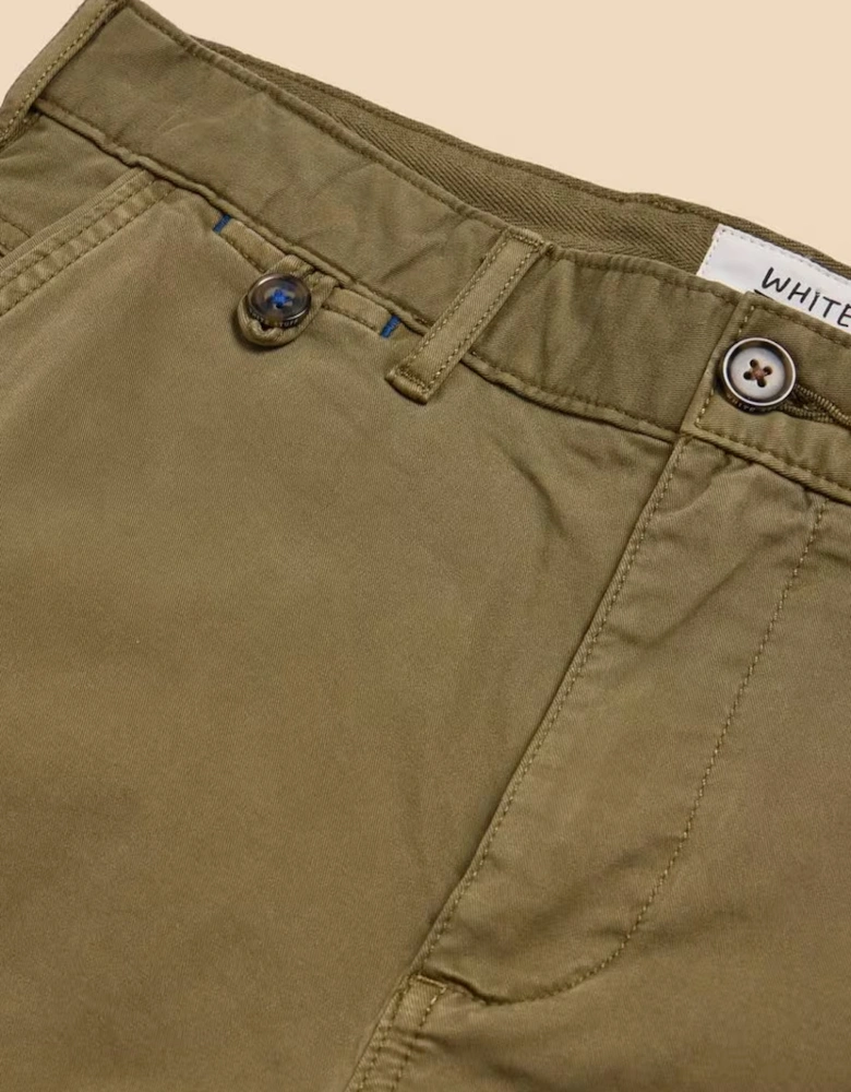 Men's Sutton Organic Chino Short Dark Green