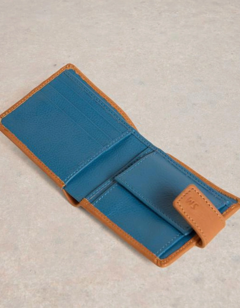 Rufus Leather Wallet Tan Multi